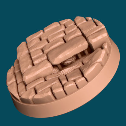 Streets and Pavements Bases | TTRPG Miniature Sculpted Base | Awkward Penguin's Minis