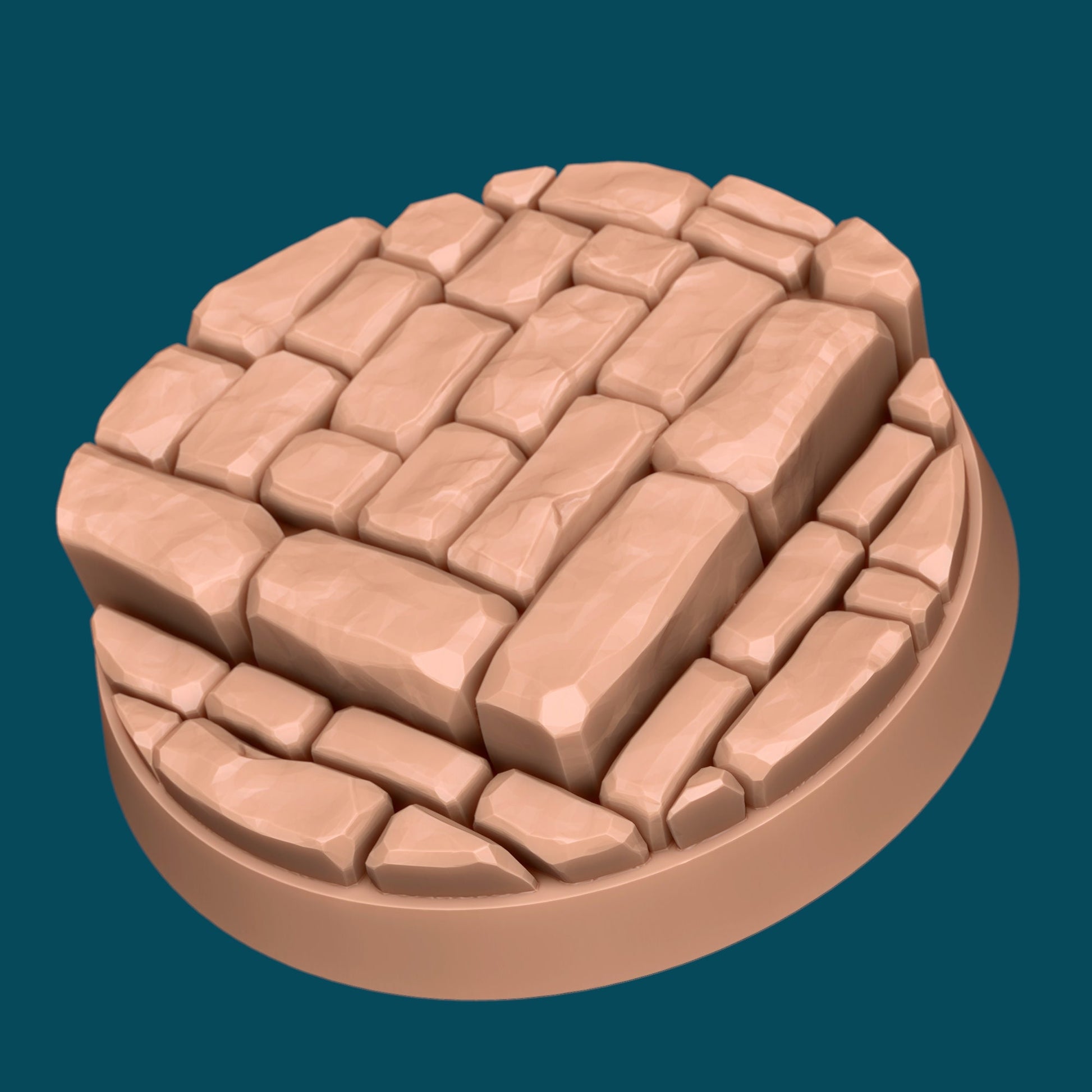 Streets and Pavements Bases | TTRPG Miniature Sculpted Base | Awkward Penguin's Minis