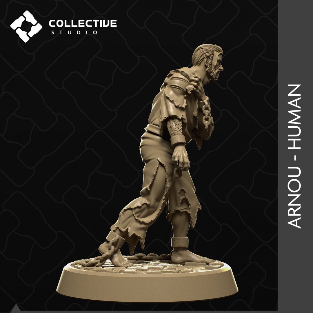 Arnou, Werewolf Human Form | Tabletop Gaming Mini or Display Figure | Collective Studio