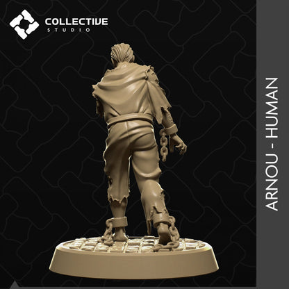 Arnou, Werewolf Human Form | Tabletop Gaming Mini or Display Figure | Collective Studio