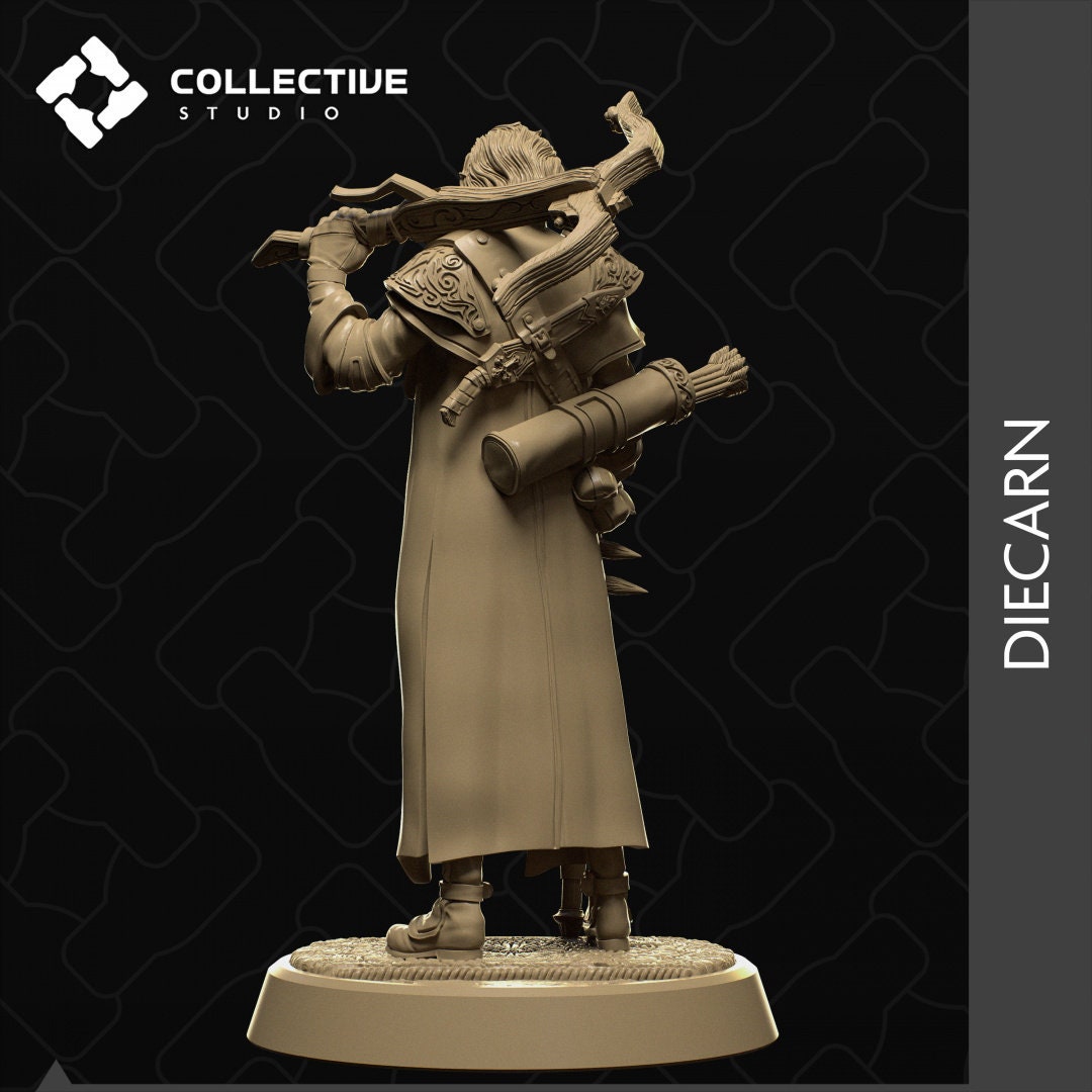 Diecarn, Vampire Monster Hunter, Van Richten, Von Hellsing | Tabletop Gaming Mini or Display Figure | Collective Studio