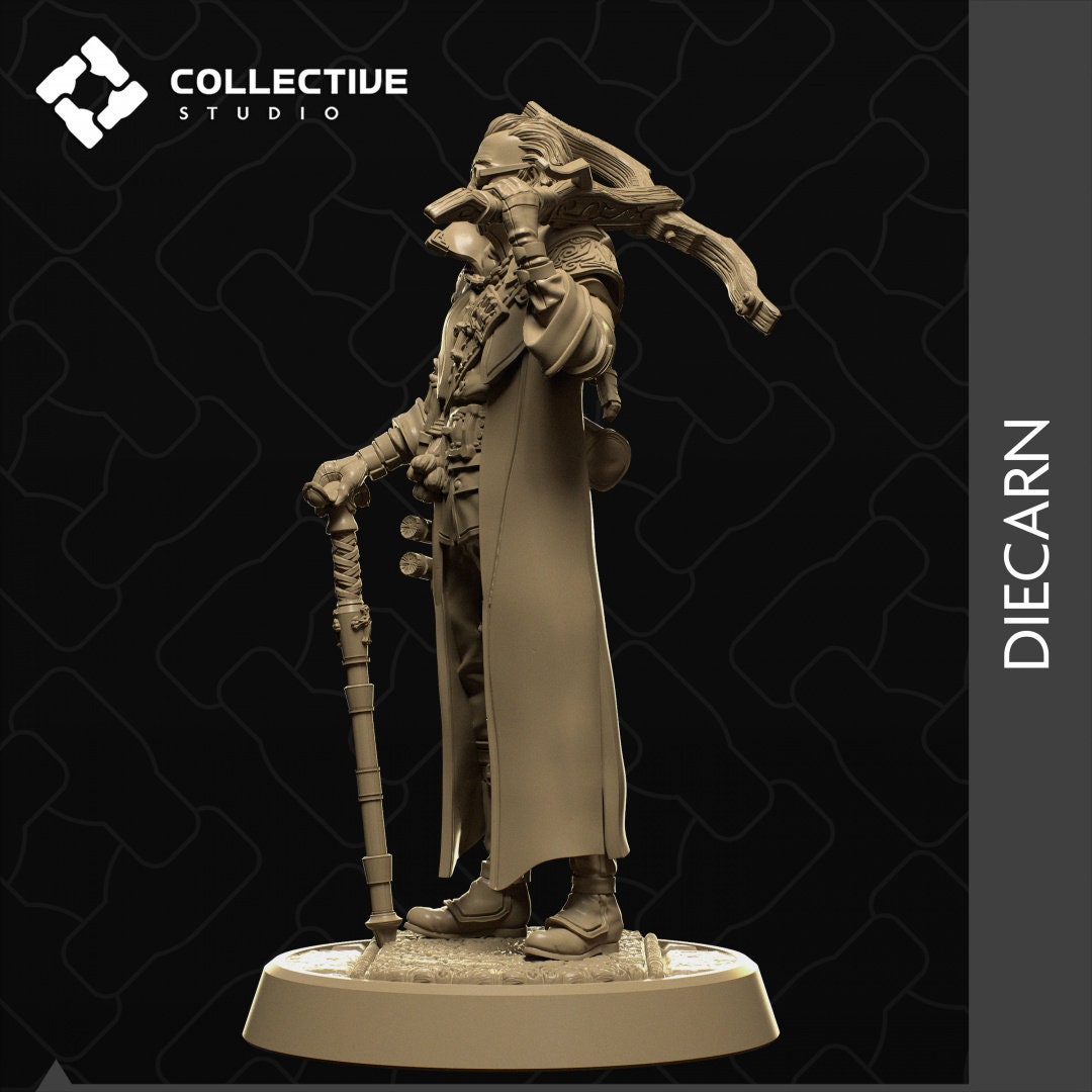 Diecarn, Vampire Monster Hunter, Van Richten, Von Hellsing | Tabletop Gaming Mini or Display Figure | Collective Studio