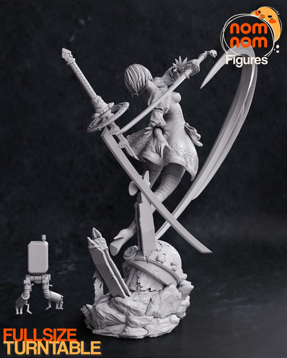 Combat Android | Resin Garage Kit Figure Game Fan Art | Nomnom Figures