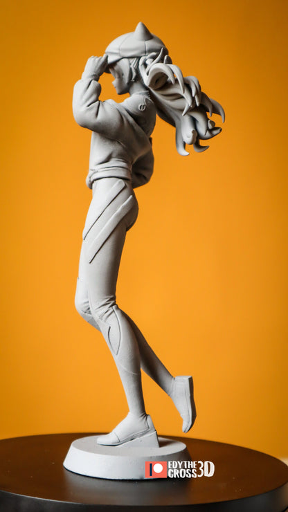Fiery Mech Pilot | Resin Garage Kit Figure Anime Fan Art | Nomnom Figures