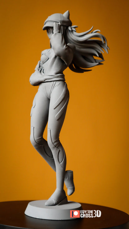 Fiery Mech Pilot | Resin Garage Kit Figure Anime Fan Art | Nomnom Figures