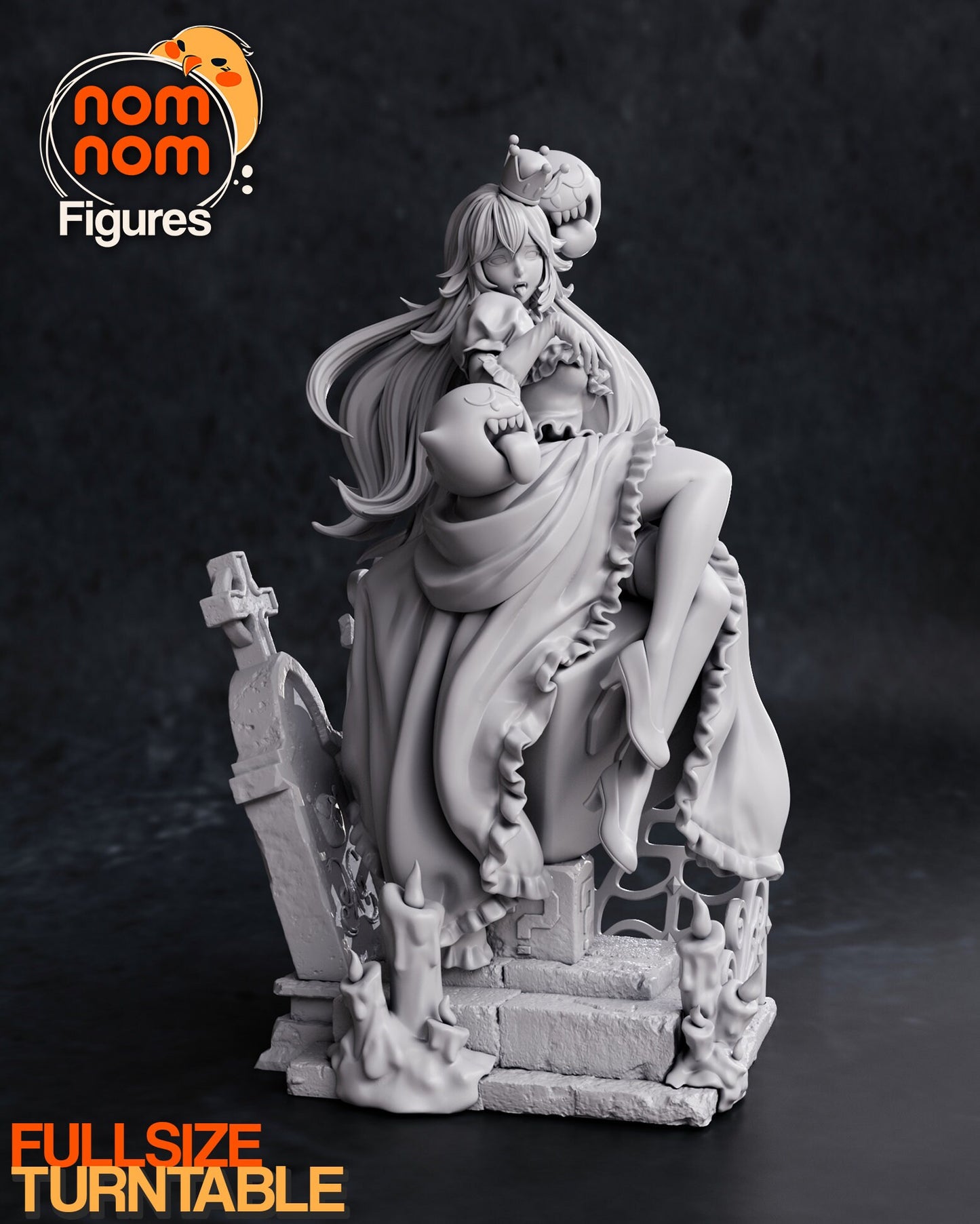Super Spooky Cutie | Resin Garage Kit Figure Video Game Fan Art | Nomnom Figures