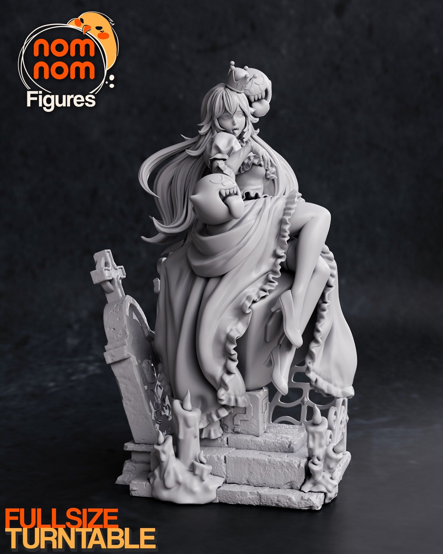 Super Spooky Cutie | Resin Garage Kit Figure Video Game Fan Art | Nomnom Figures