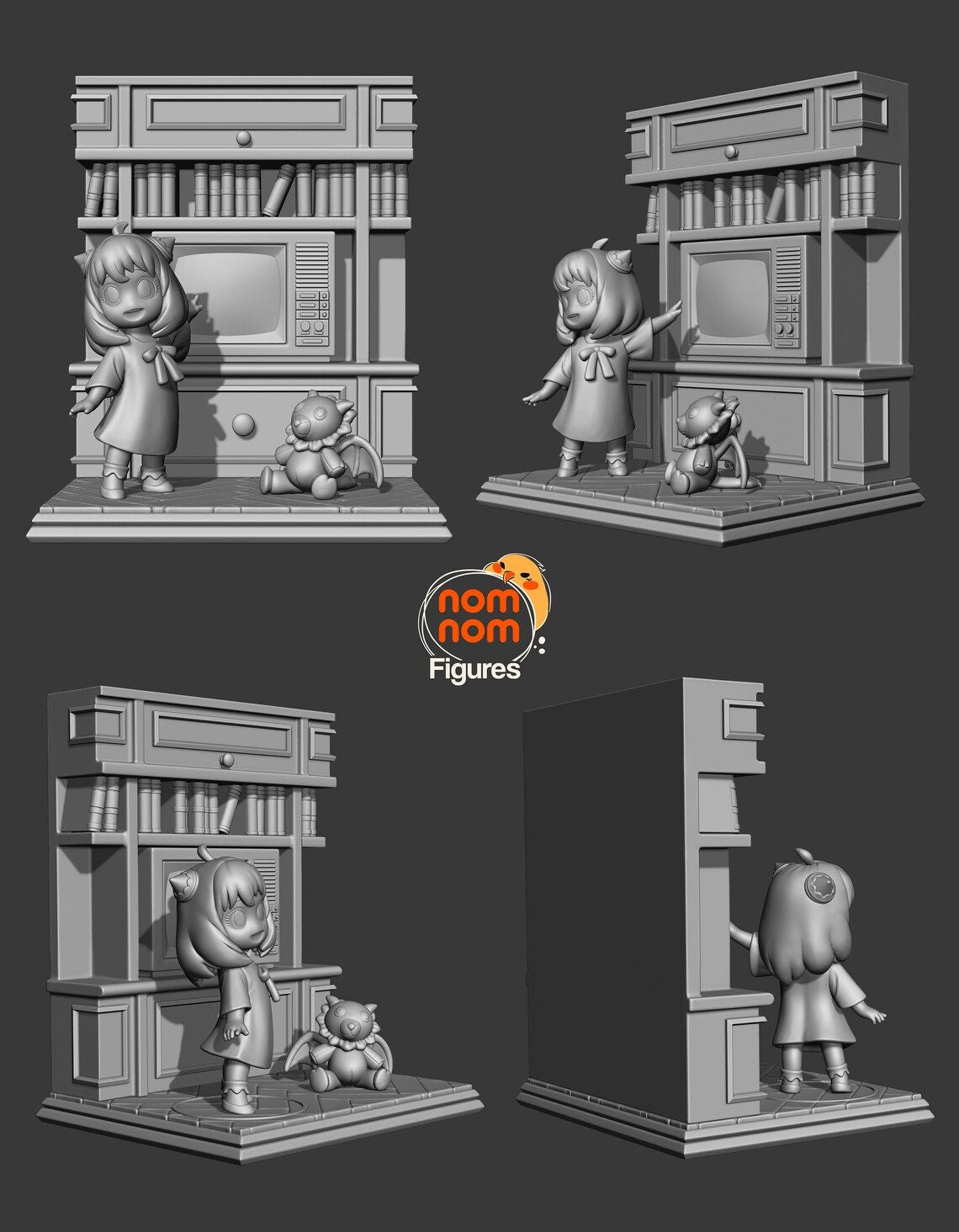 Chibi Spy | Resin Garage Kit Figure Anime Fan Art | Nomnom Figures