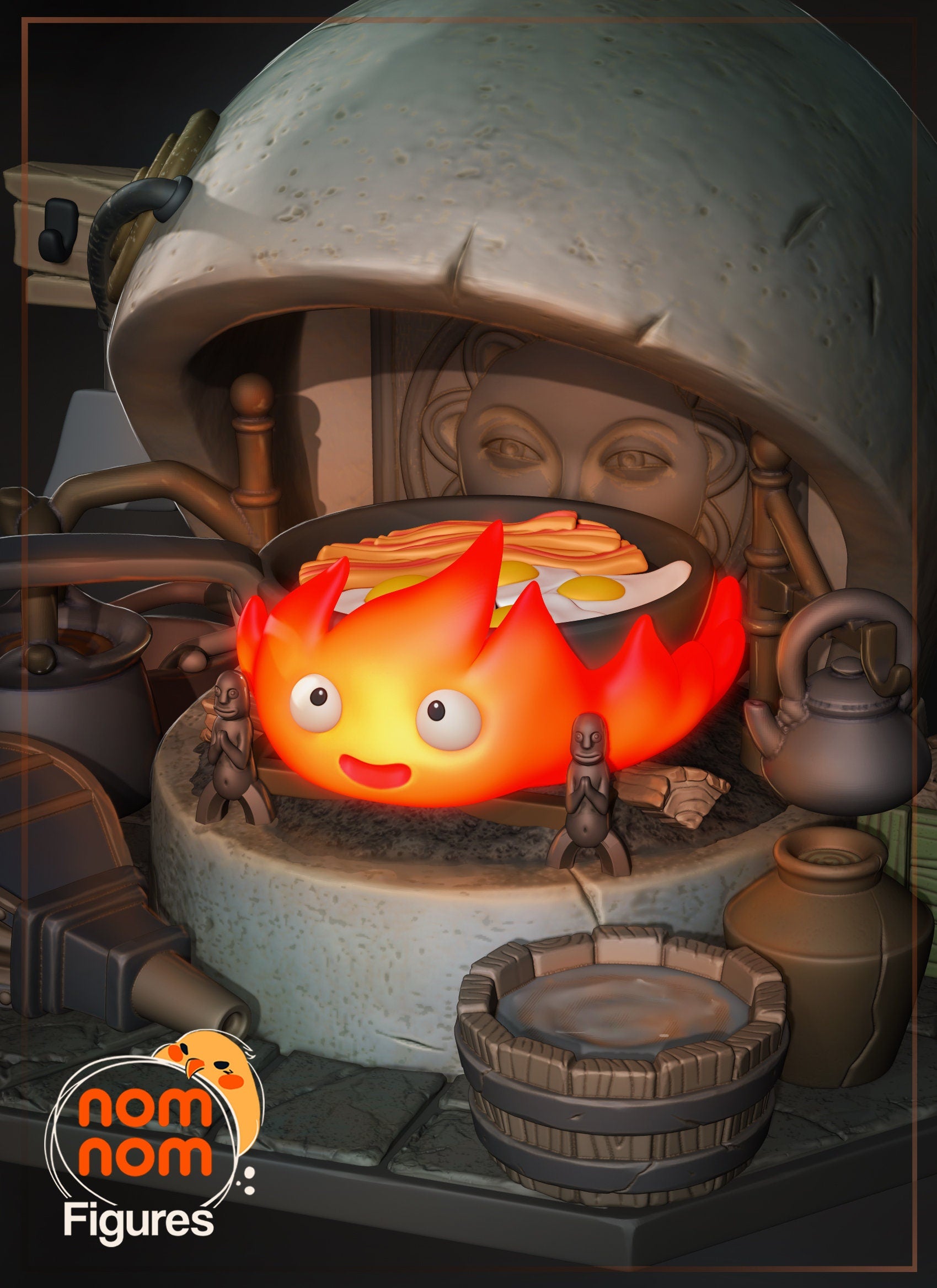 Friendly Fire Demon | Resin Garage Kit Figure Anime Fan Art | Nomnom Figures