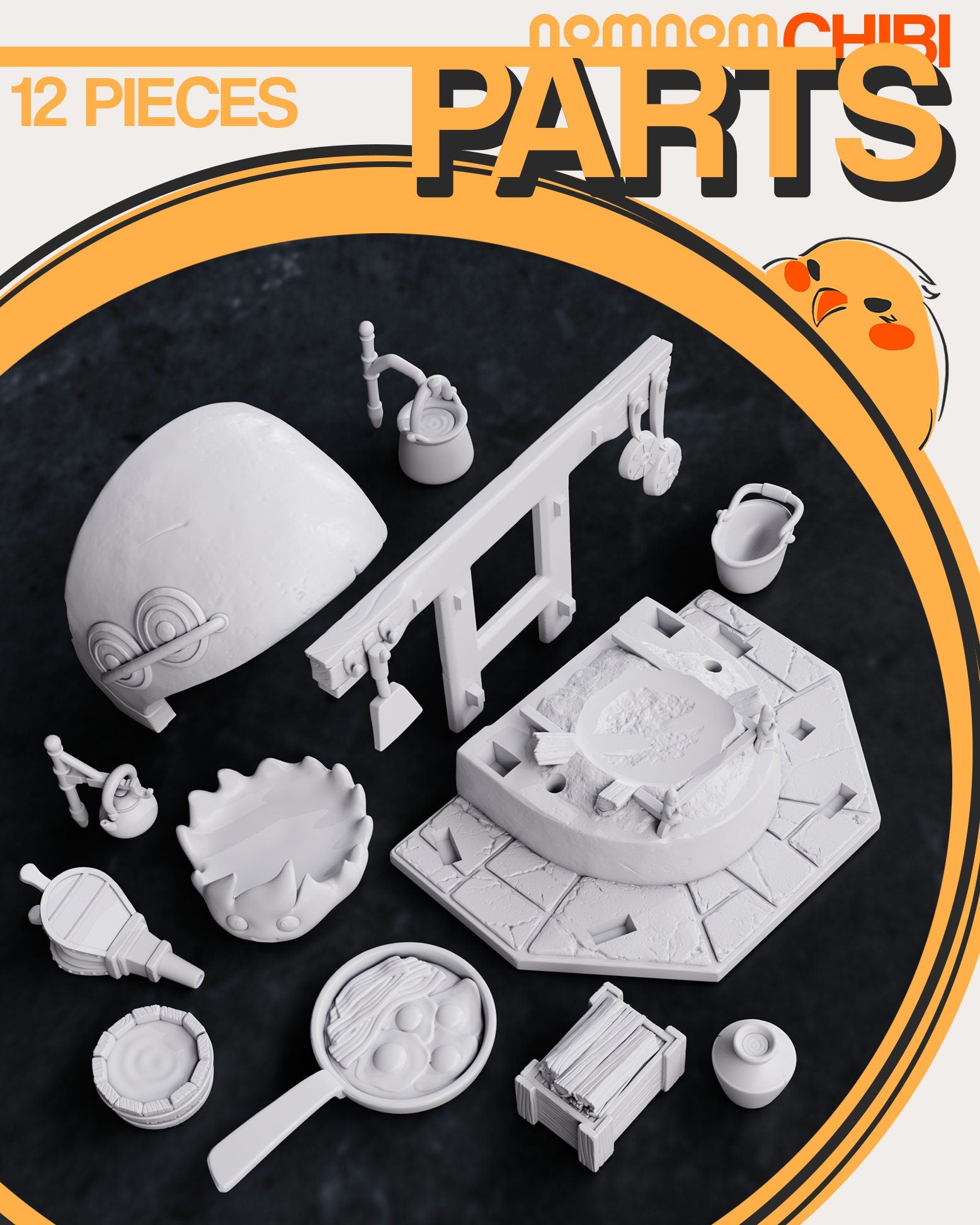 Friendly Fire Demon | Resin Garage Kit Figure Anime Fan Art | Nomnom Figures