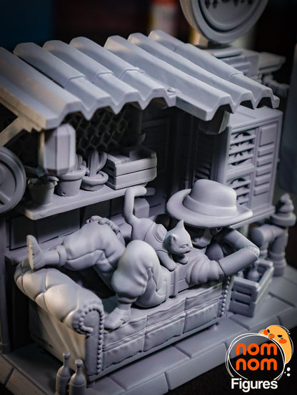 Chibi Stray Kitty | Resin Garage Kit Figure Video Game Fan Art | Nomnom Figures