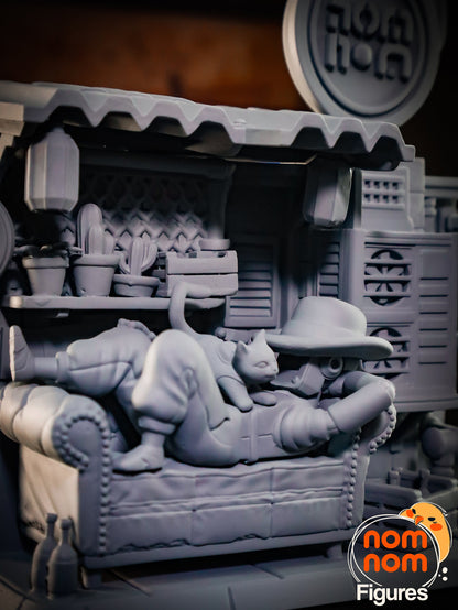 Chibi Stray Kitty | Resin Garage Kit Figure Video Game Fan Art | Nomnom Figures