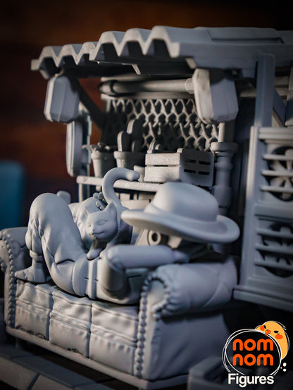 Chibi Stray Kitty | Resin Garage Kit Figure Video Game Fan Art | Nomnom Figures