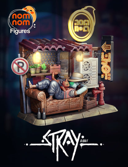 Chibi Stray Kitty | Resin Garage Kit Figure Video Game Fan Art | Nomnom Figures