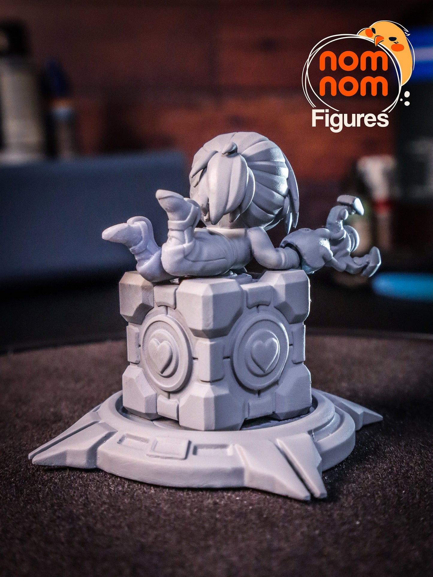 Chibi Test Subject | Resin Garage Kit Figure Video Game Fan Art | Nomnom Figures