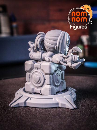 Chibi Test Subject | Resin Garage Kit Figure Video Game Fan Art | Nomnom Figures