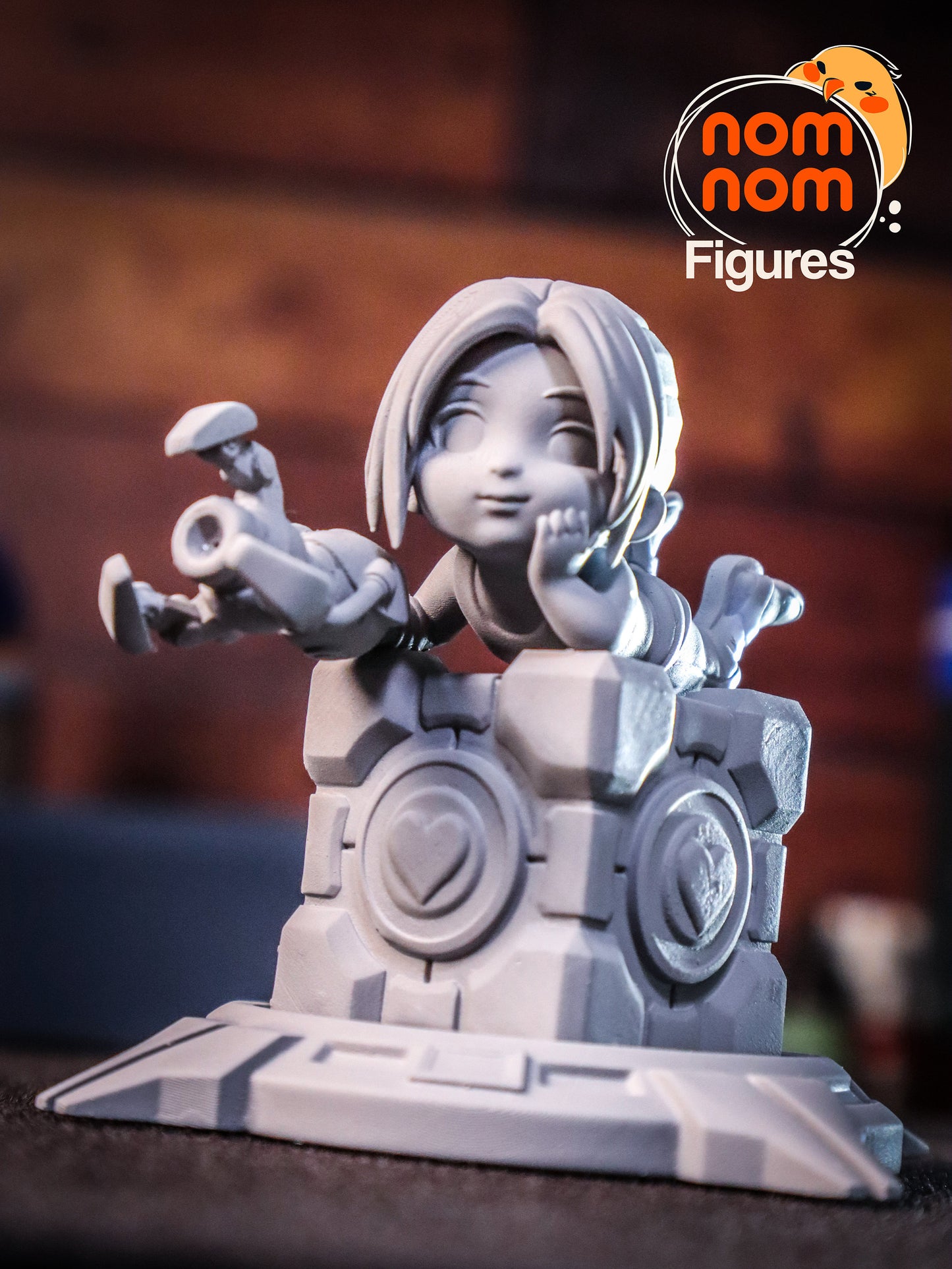 Chibi Test Subject | Resin Garage Kit Figure Video Game Fan Art | Nomnom Figures