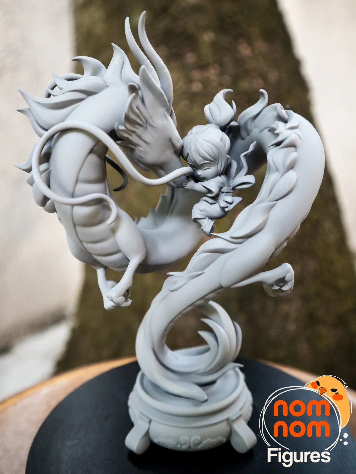 Girl and River Spirit | Resin Garage Kit Figure Anime Fan Art | Nomnom Figures