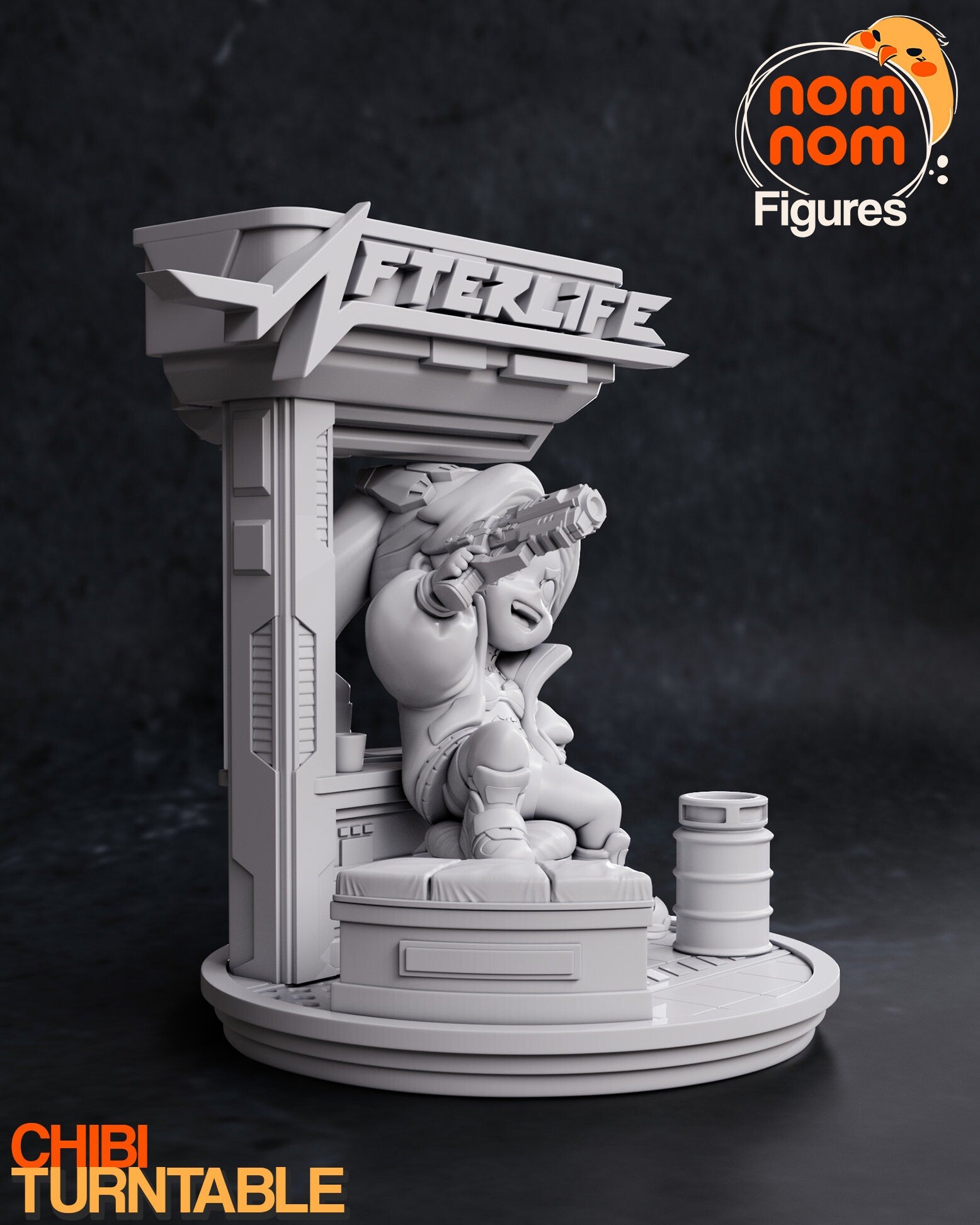 Chibi Edgerunner | Resin Garage Kit Figure Anime Fan Art | Nomnom Figures