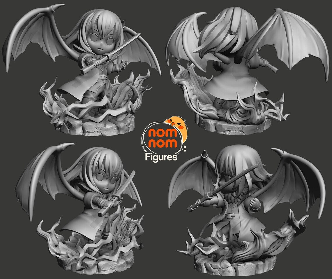 Chibi Reincarnated Demon Slime | Resin Garage Kit Figure Anime Fan Art | Nomnom Figures