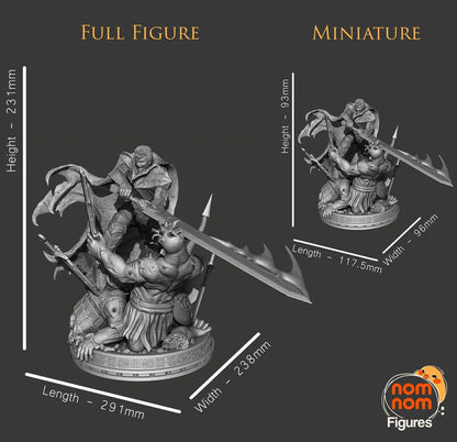 Black Swordsman | Resin Garage Kit Figure Anime Manga Fan Art | Nomnom Figures