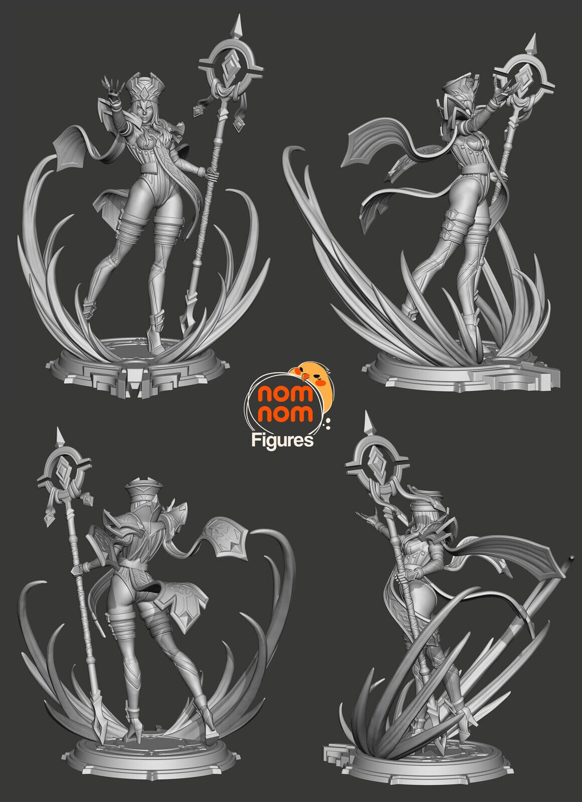 Scarlet Inquisitor | Resin Garage Kit Figure Video Game Fan Art | Nomnom Figures