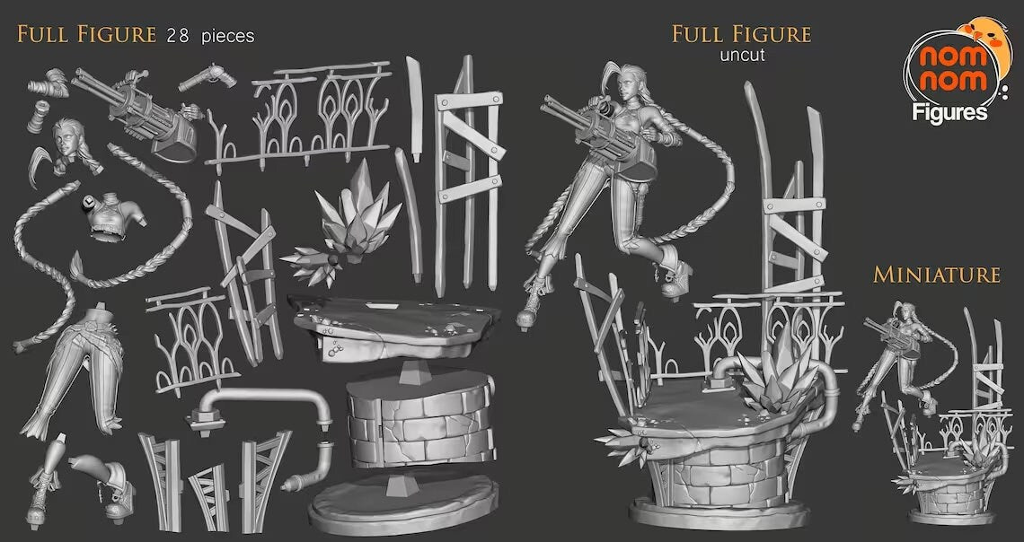 Loose Cannon | Resin Garage Kit Figure Show Video Game Fan Art | Nomnom Figures