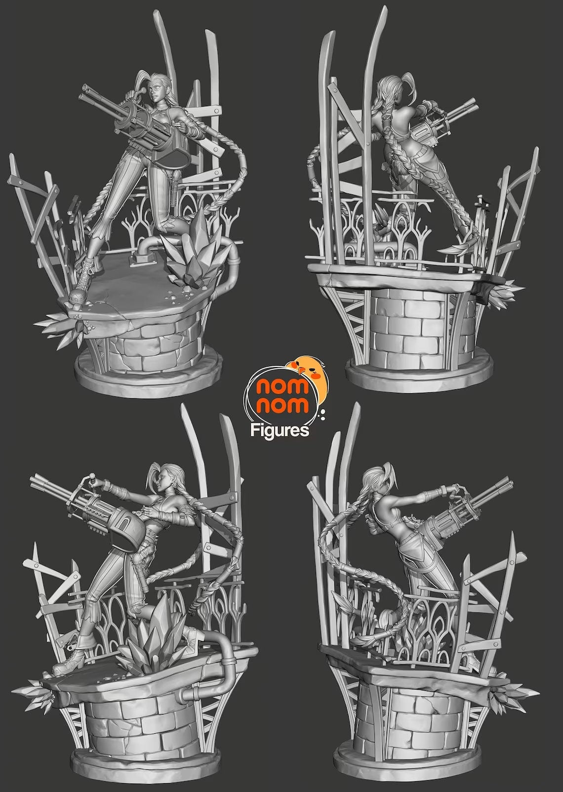 Loose Cannon | Resin Garage Kit Figure Show Video Game Fan Art | Nomnom Figures