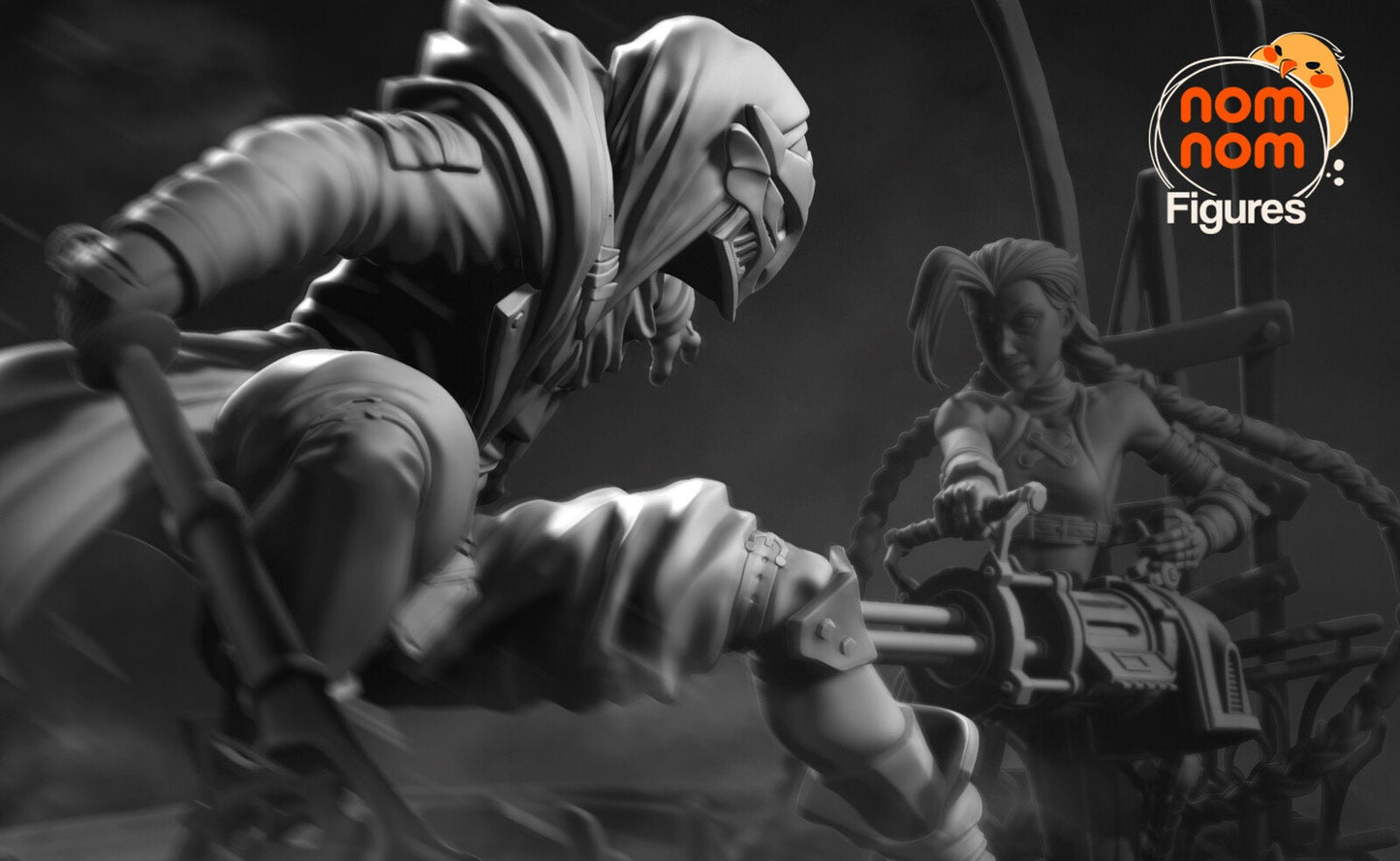 Loose Cannon | Resin Garage Kit Figure Show Video Game Fan Art | Nomnom Figures