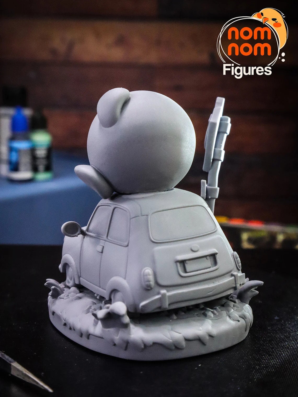 Little Pink Vacuum Ball | Resin Garage Kit Figure Game Fan Art | Nomnom Figures