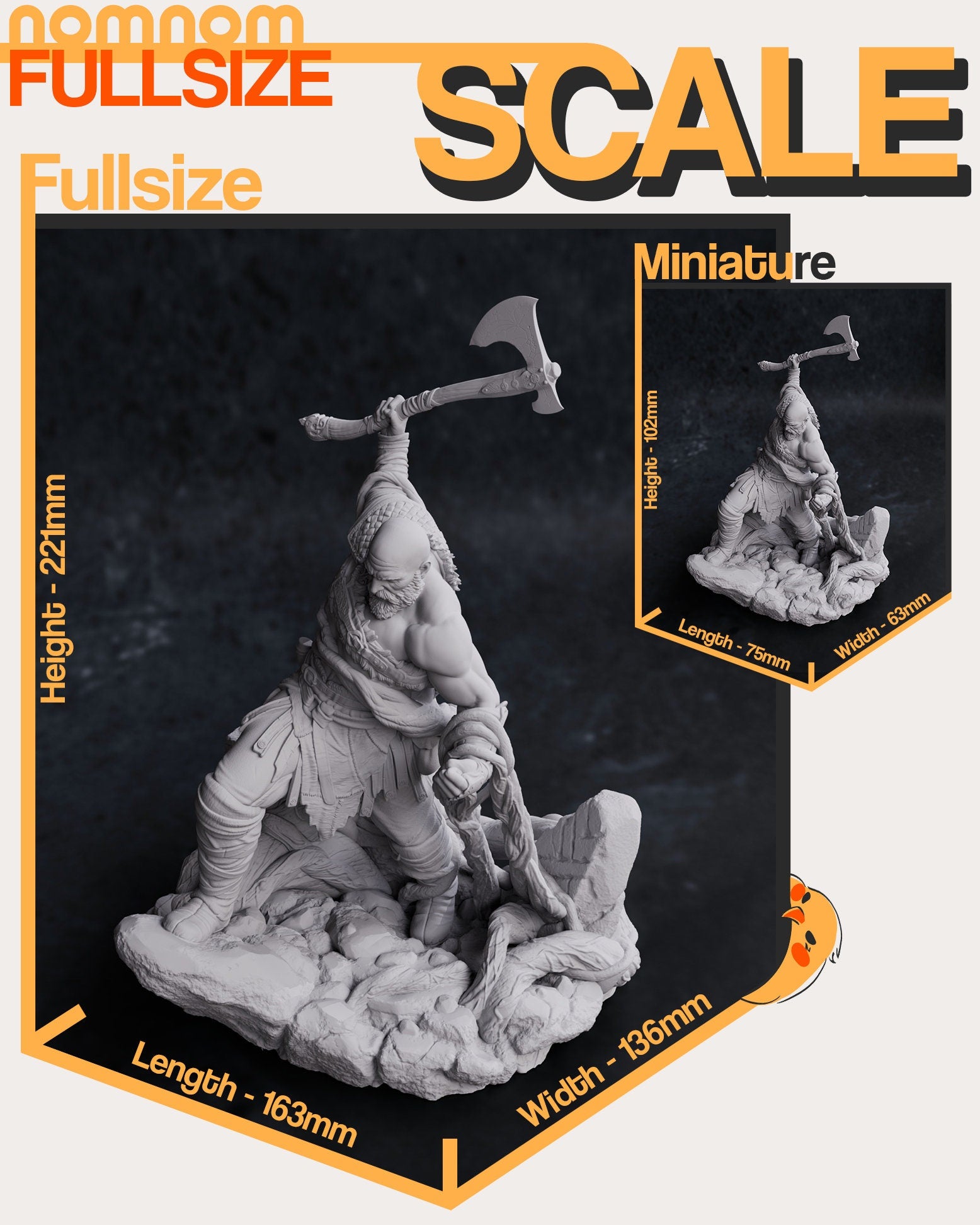 War God | Resin Garage Kit Figure Video Game Fan Art | Nomnom Figures