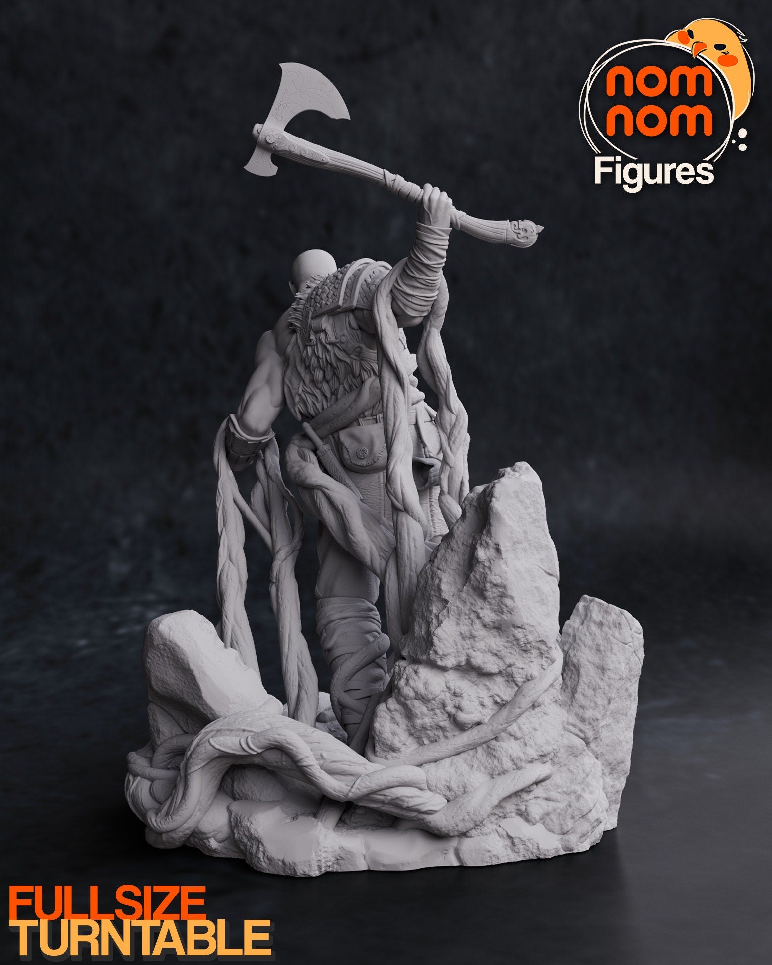 War God | Resin Garage Kit Figure Video Game Fan Art | Nomnom Figures