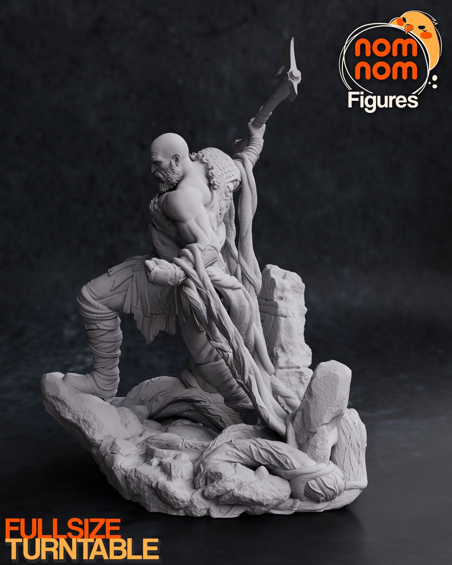 War God | Resin Garage Kit Figure Video Game Fan Art | Nomnom Figures