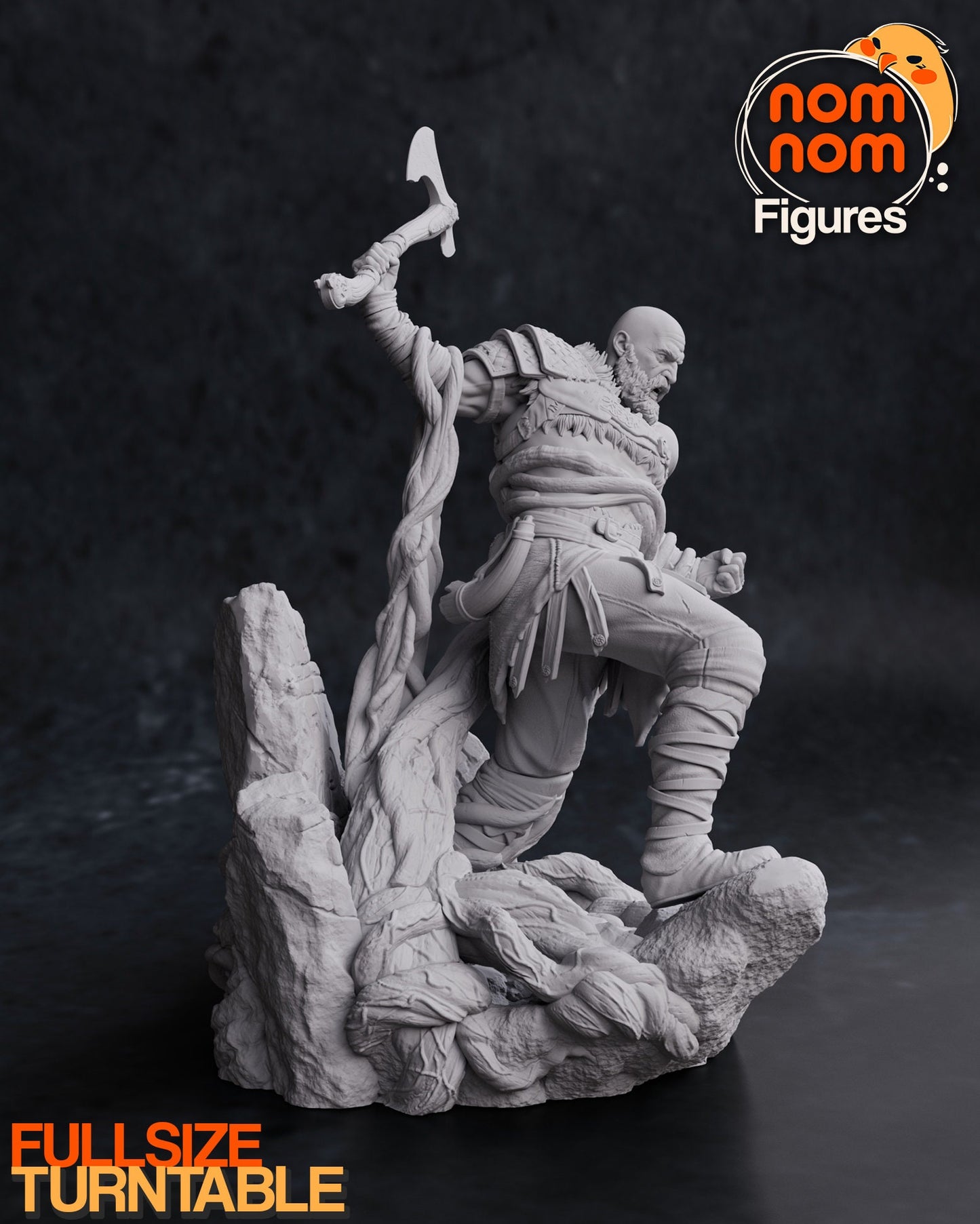 War God | Resin Garage Kit Figure Video Game Fan Art | Nomnom Figures