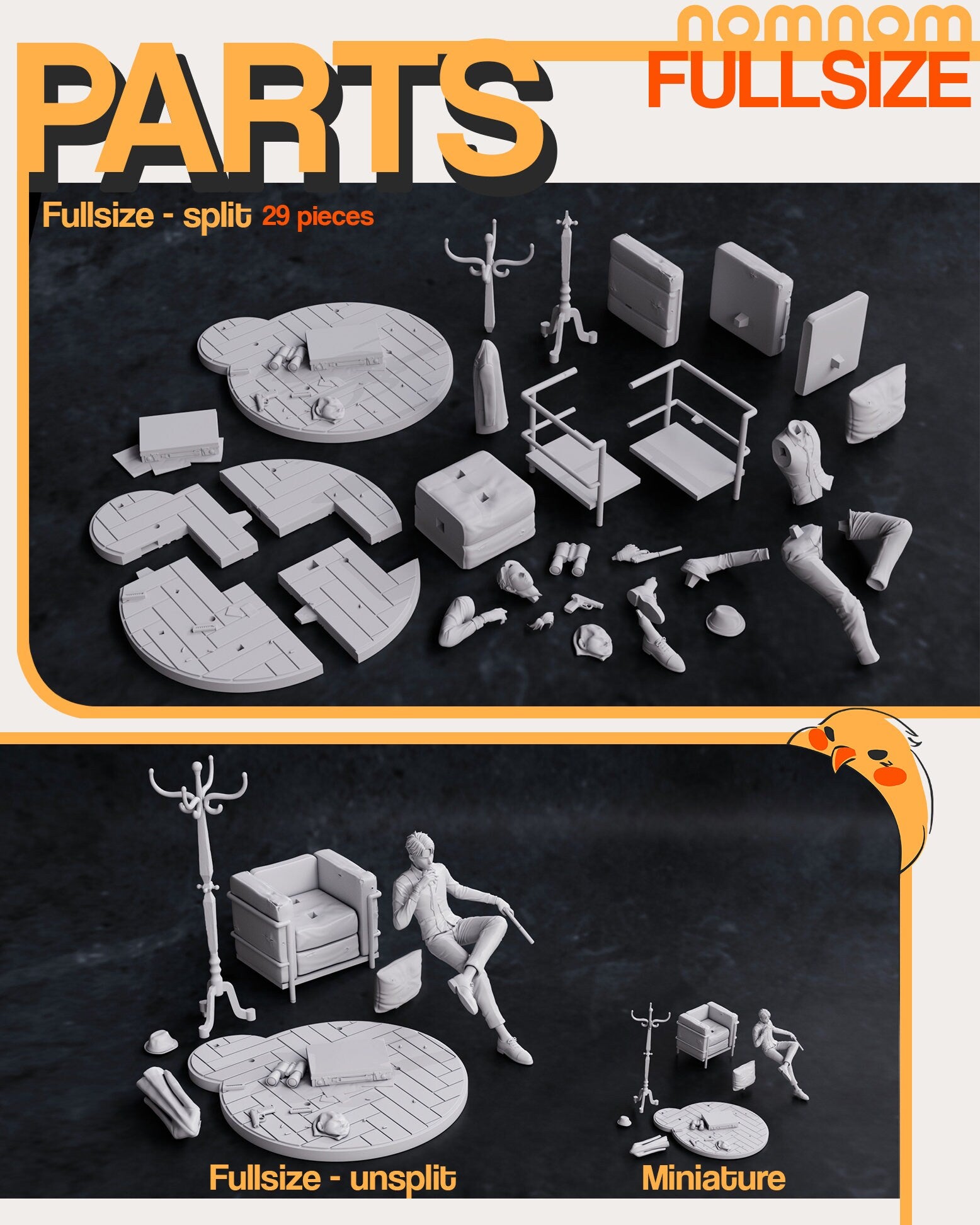 Suave Spy Family Man | Resin Garage Kit Figure Anime Fan Art | Nomnom Figures