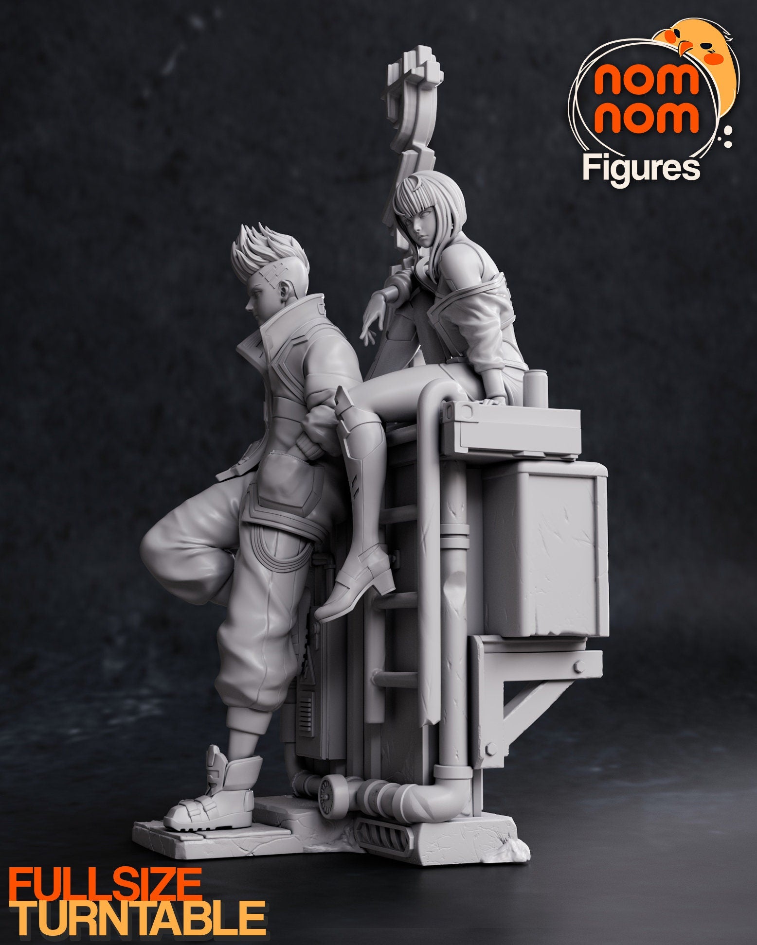 Moon-Crossed Lovers | Resin Garage Kit Figure Anime Fan Art | Nomnom Figures