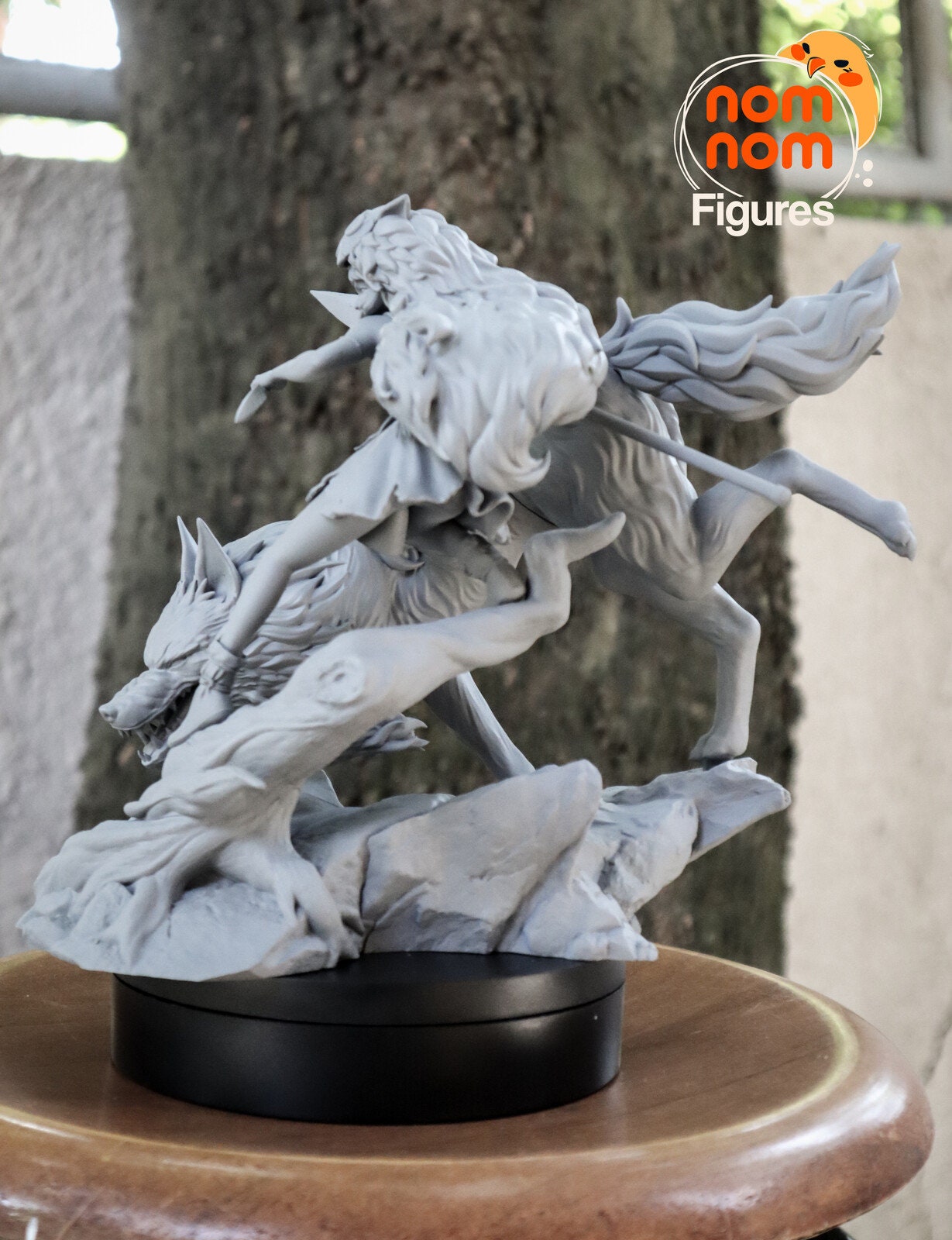 Wolf-Raised Princess | Resin Garage Kit Figure Anime Fan Art | Nomnom Figures