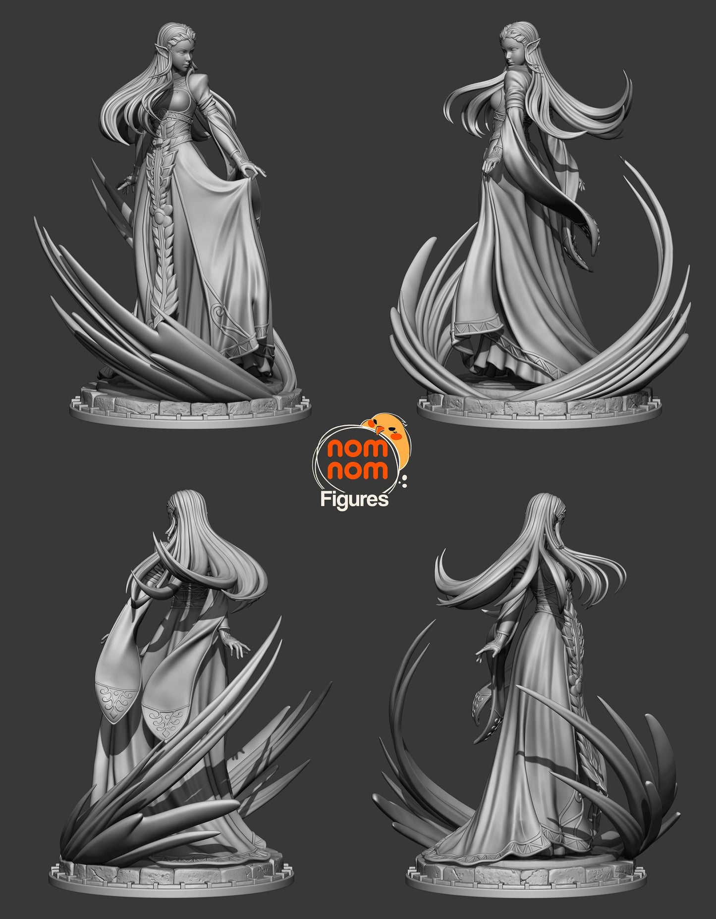 Powerful Princess | Resin Garage Kit Figure Video Game Fan Art | Nomnom Figures