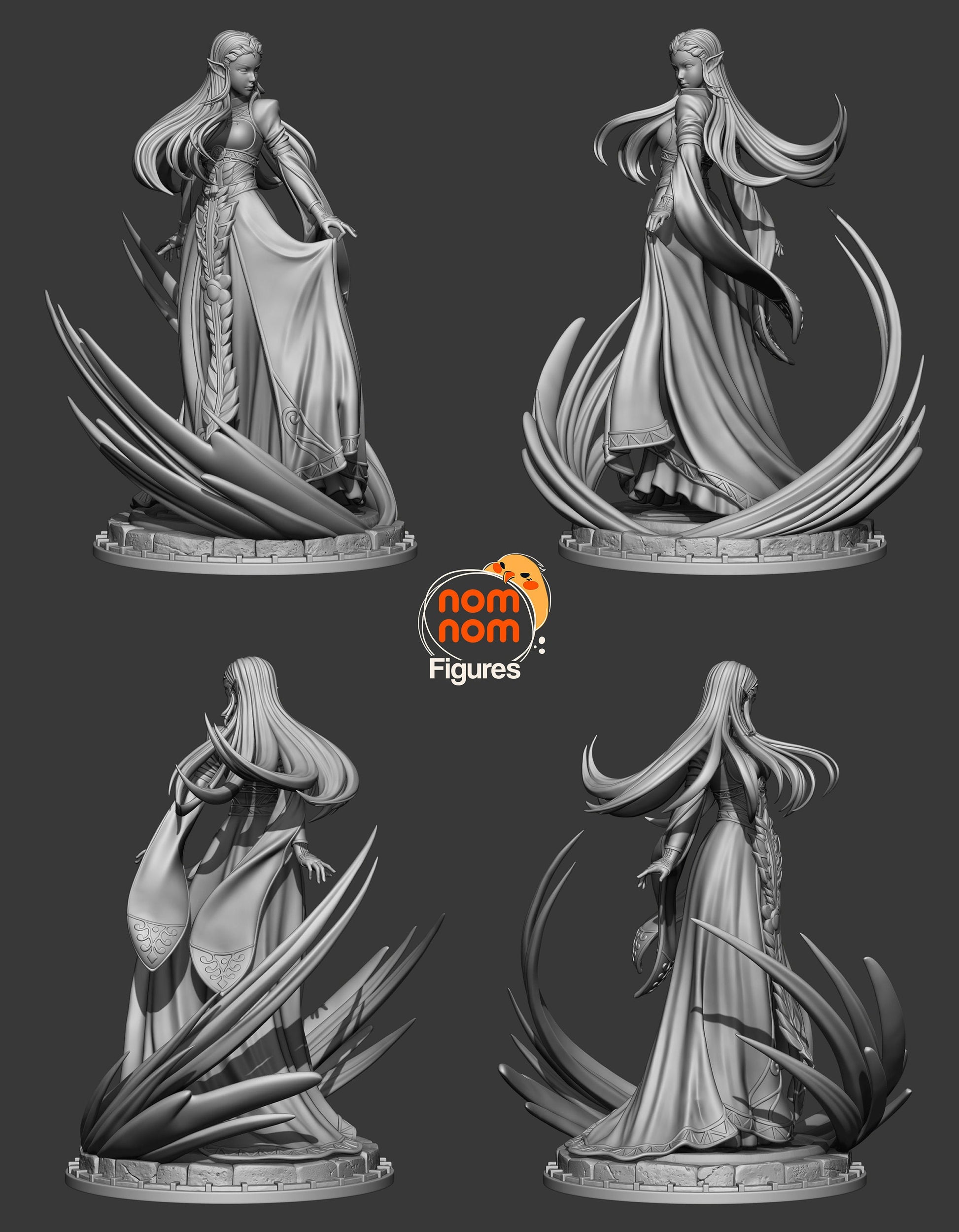 Powerful Princess | Resin Garage Kit Figure Video Game Fan Art | Nomnom Figures