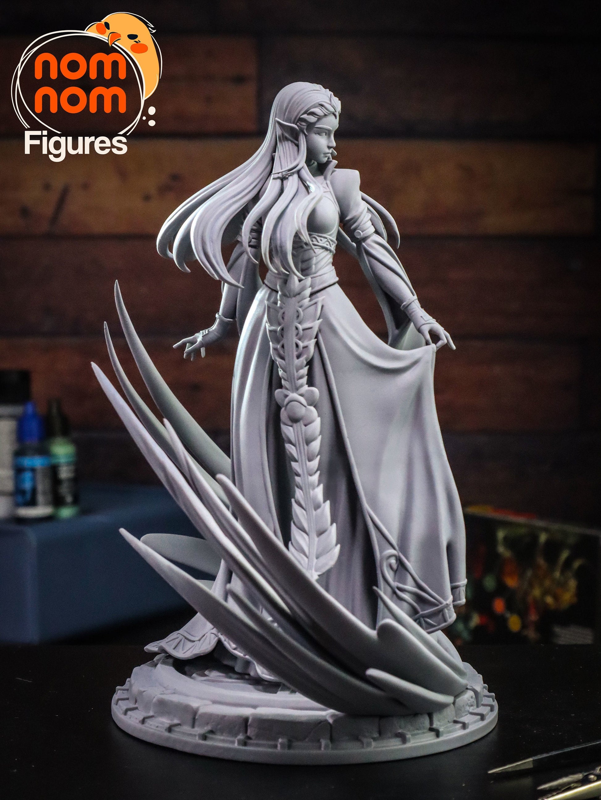 Powerful Princess | Resin Garage Kit Figure Video Game Fan Art | Nomnom Figures
