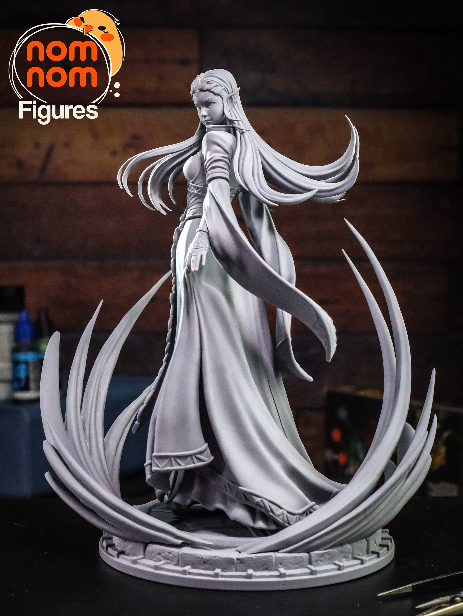 Powerful Princess | Resin Garage Kit Figure Video Game Fan Art | Nomnom Figures