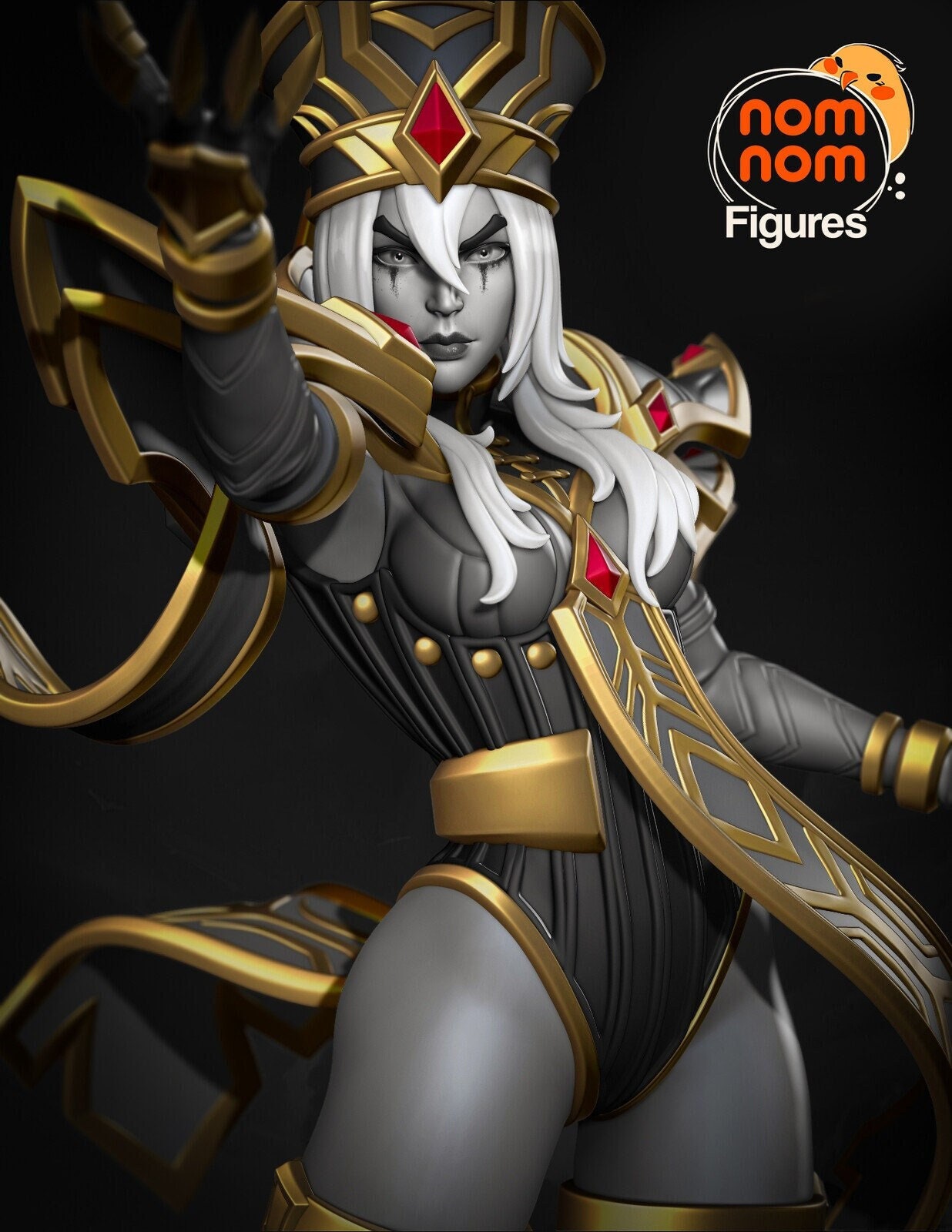 Scarlet Inquisitor | Resin Garage Kit Figure Video Game Fan Art | Nomnom Figures