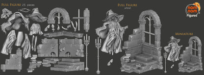 Two-Faced Witch | Resin Garage Kit Figure Video Game Fan Art | Nomnom Figures