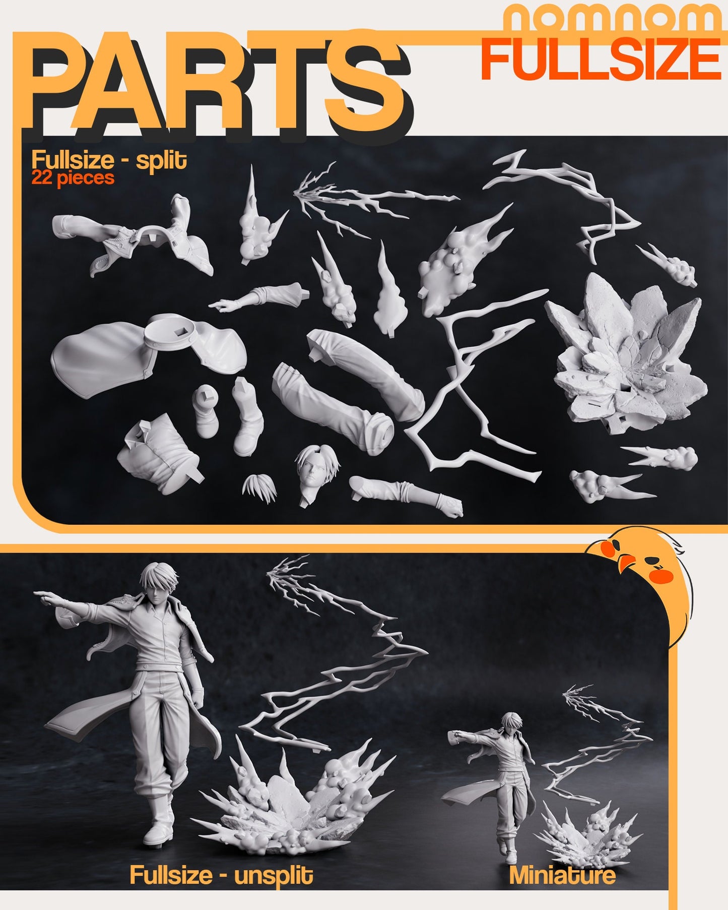 Fiery Colonel | Resin Garage Kit Figure Anime Manga Fan Art | Nomnom Figures