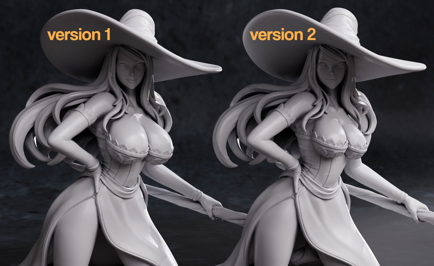 Witchy Hero | Resin Garage Kit Figure Video Game Fan Art | Nomnom Figures
