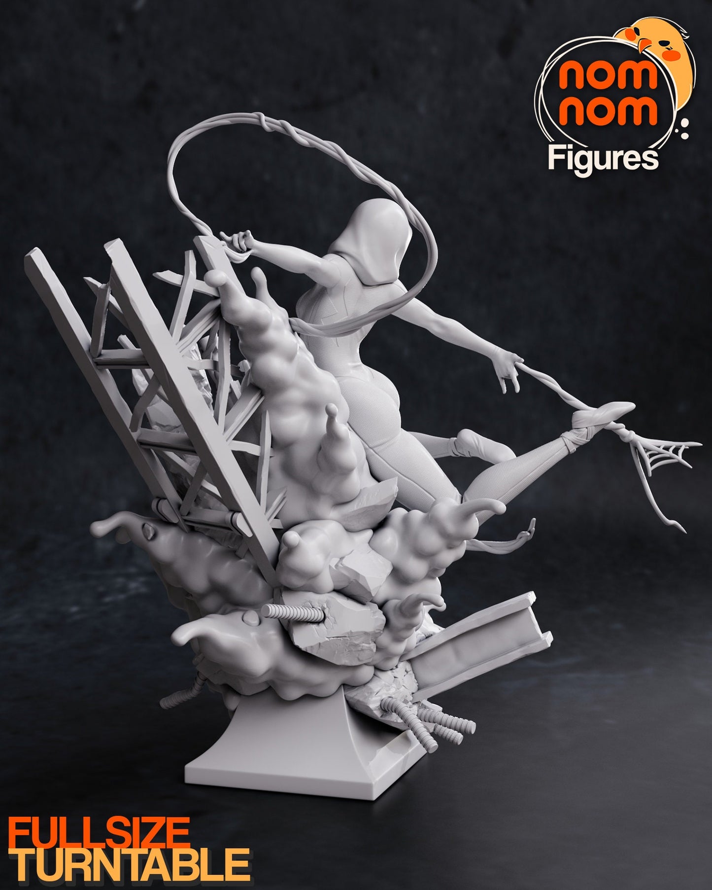 White Spider | Resin Garage Kit Figure Movie Comic Fan Art | Nomnom Figures