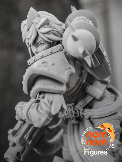 Warhammy Waifu | Resin Garage Kit Figure Game Fan Art | Nomnom Figures