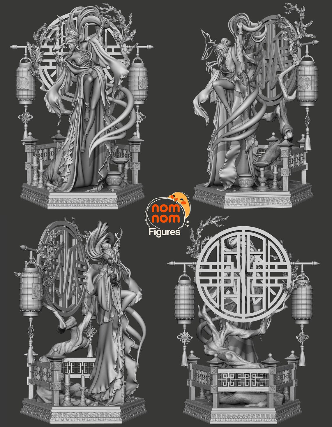 Winter Plum | Resin Garage Kit Figure Original Character | Nomnom Figures