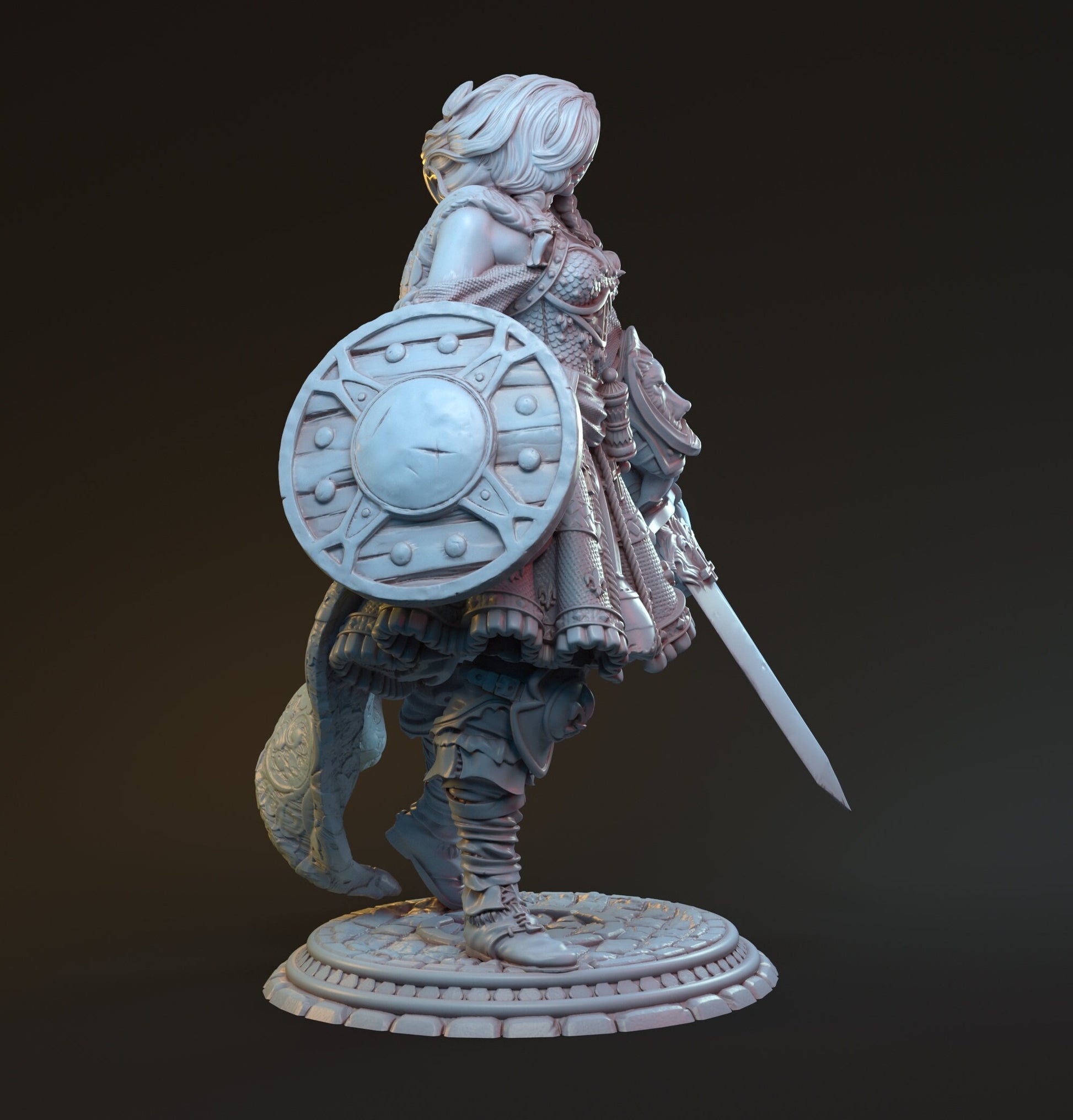 Arturia, Human Knight Queen | D&D TTRPG Miniature | Hardwitch Games