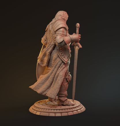 Lancelot, Human Knight Paladin | D&D TTRPG Miniature | Hardwitch Games